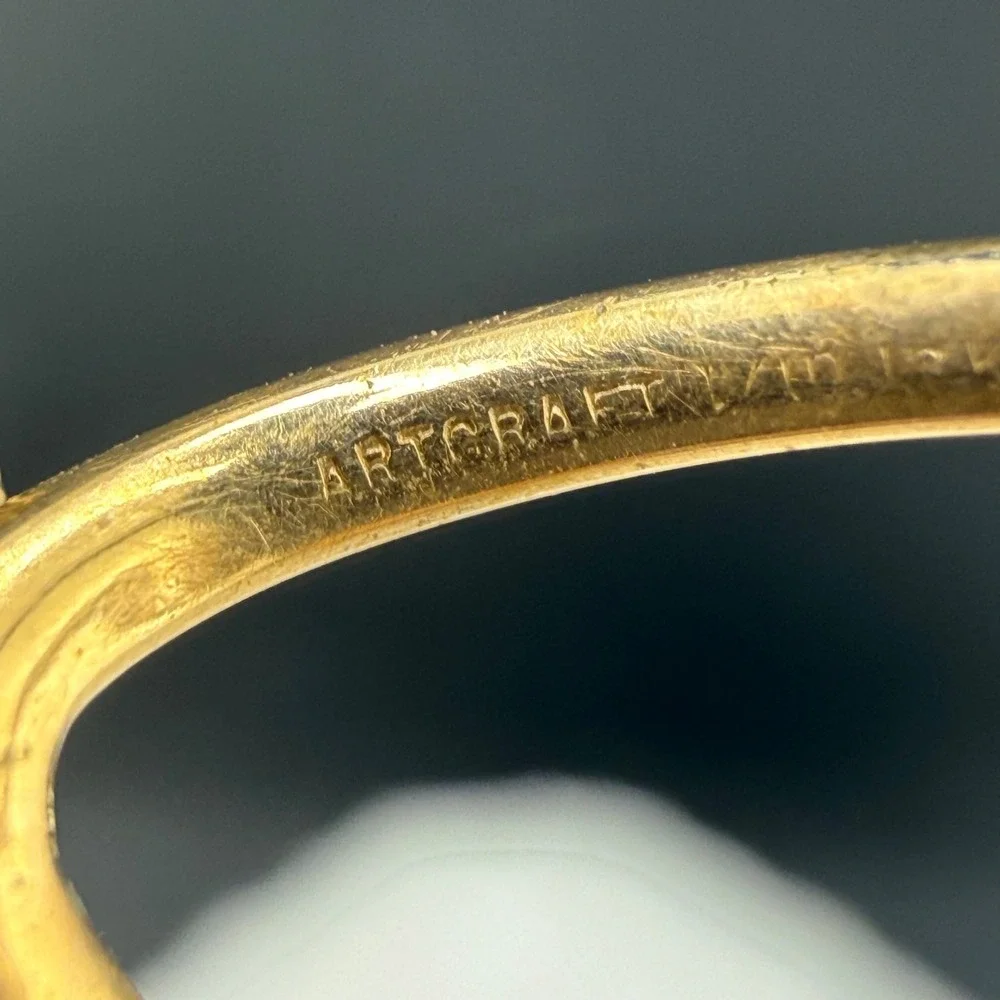 Vintage ArtCraft Eyeglasses Gold Filled Round Engraved Ful-Vue Frames
